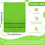 Tatuo 12 Pieces Korean Exfoliating Mitt Glove Italy Towel Body Skin Scrubber - Image 2