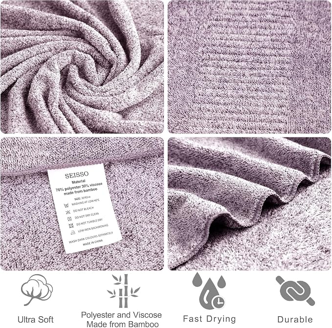 SEISSO Bath Towels, Extra Absorbent & Quick Drying Towels - Image 7