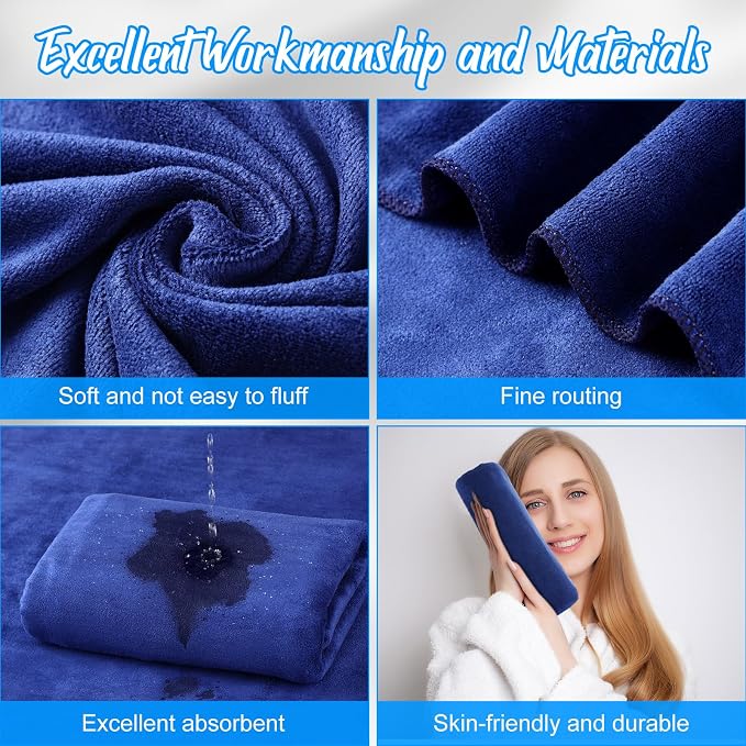 SmoothNovelty 16 Pack Microfiber Bath Towels Bulk 27'' x 60'' Oversized Beach - Image 3