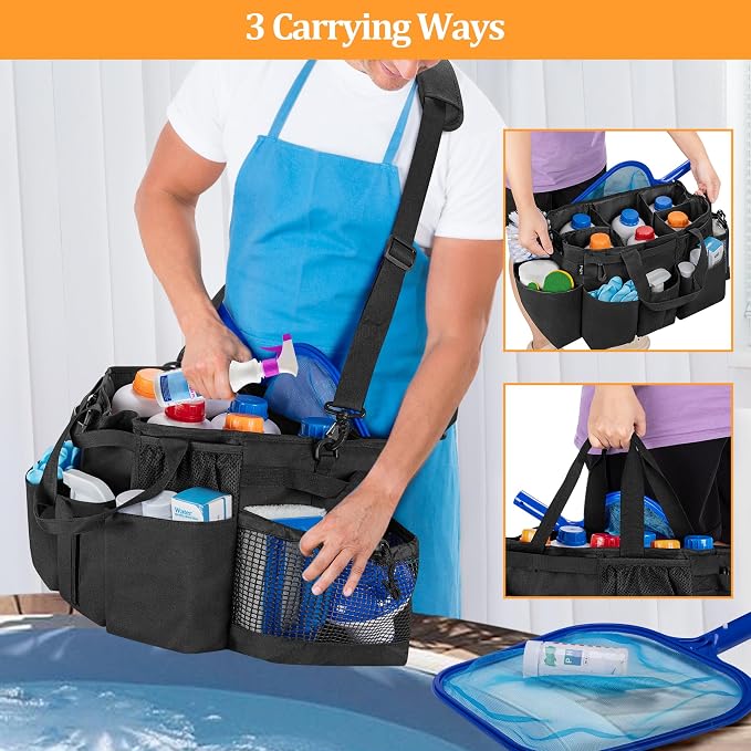 LoDrid Hot Tub Chemical Storage Bag, Pool Chemical Organizer - Image 5