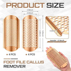 Moxweyeni 8 Pack Rose Gold Foot File Callus Remover Replacement Blades Metal - Image 2