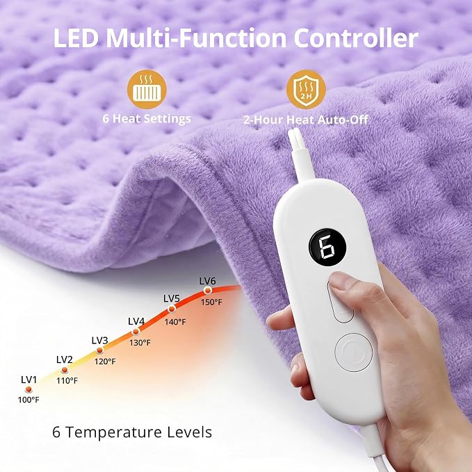 Heating Pad for Back Pain Relief, Mothers Day Gifts, Electric Heating Pad XL - Image 3