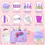 Kids Nail Polish Set for Girls, Nail Art Kit - Image 4