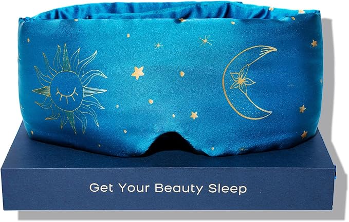 Fleur&Yang Silk Sleep Mask, Adjustable Blackout Sleeping Mask by FleurYang