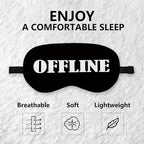 Offline Sleep Mask Silk, Funny Sleeping Mask Adjustable Sleep Mask, Blindfold - Image 6