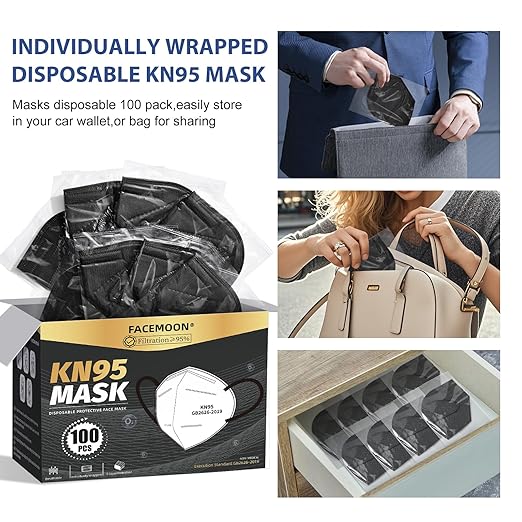 KN95 Face Masks Black Adults - Image 6