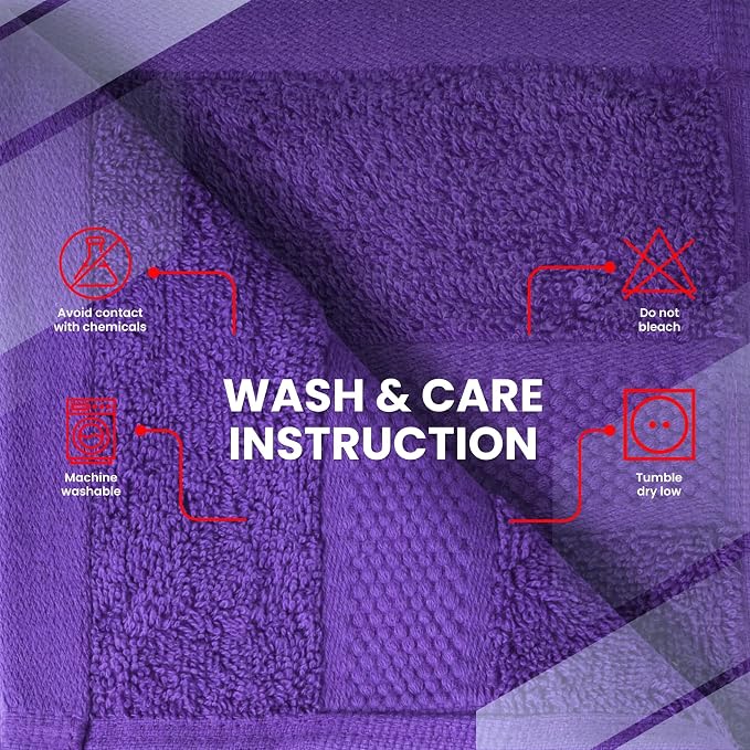 Infinitee Xclusives Purple Hand Towels - Image 7