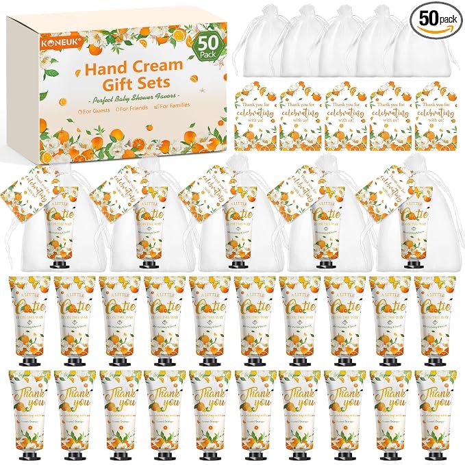 50 Pack Bulk Hand Cream Sets, Appreciation Gifts, Bridal Shower Favors by KONEUK