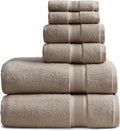 Springtree Home Luxury Bamboo Rayon Bath Towel Set 6 Piece Set | 35% Bamboo by SpringtreeHome
