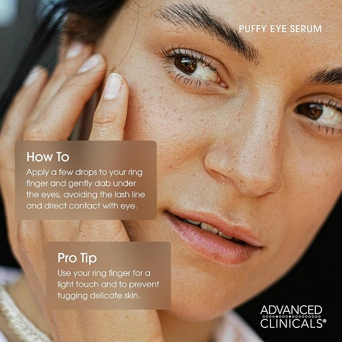 Advanced Clinicals Collagen Cream + Puffy Eye Face Serum 2pc Set | Collagen - Image 9