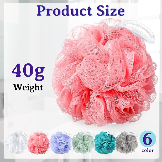 Umigy 36 Pcs Bath Sponge Shower 40g Loofahs Bulk Bath Luffas Exfoliating Body - Image 3