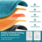 Electric Heating Pad for Back: VAAGHANM 33" x 17" Extra Large Heat Pad for - Image 2