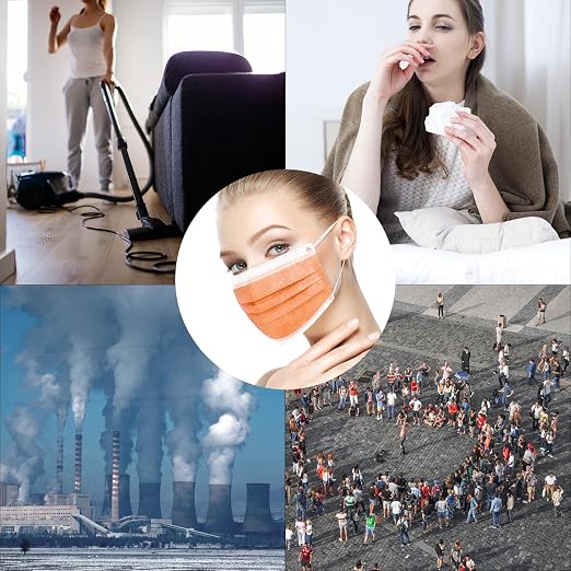 Borje Disposable Face Mask 100 Pcs Face Masks 3 Ply Protection Masks - Image 6