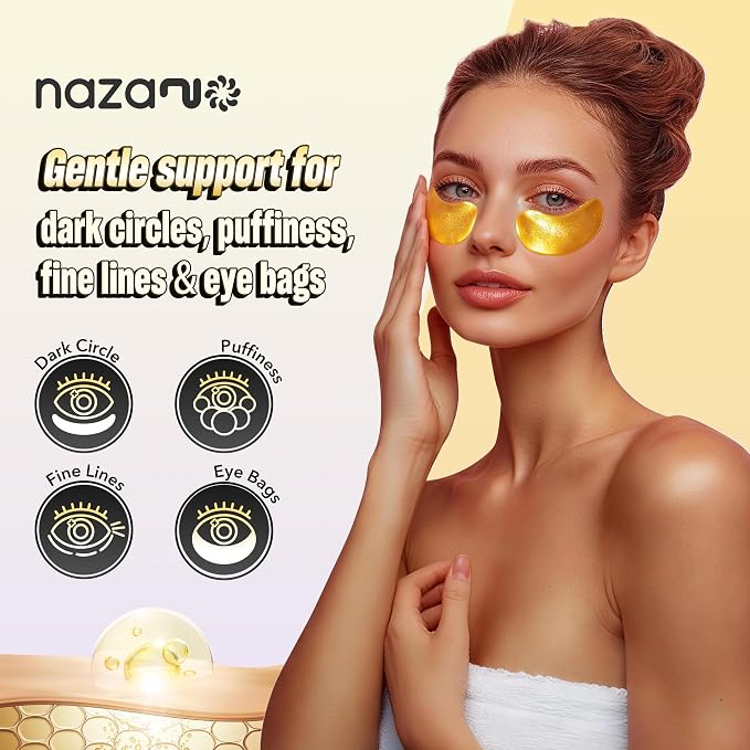 NAZANO 102 Pcs 24K Gold Under Eye Patches - Image 2