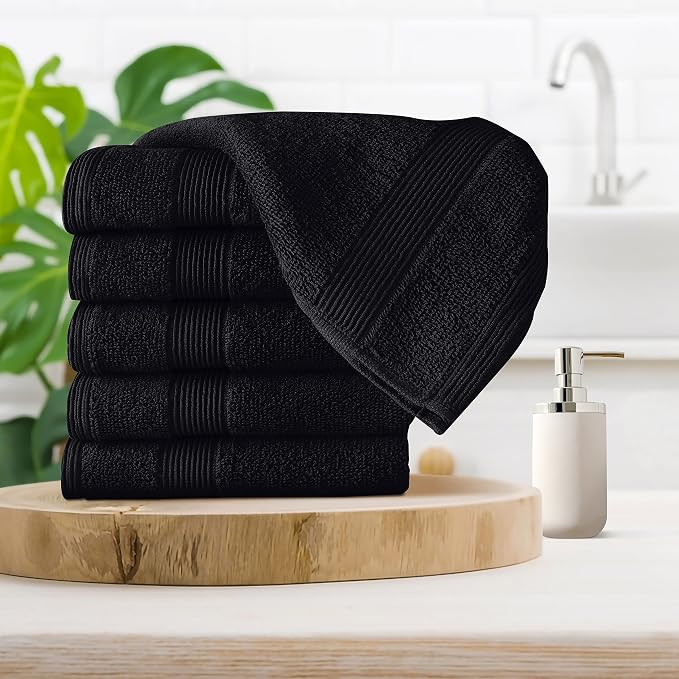Belizzi Home Ultra Soft 6-Piece Hand Towel Set 16x28-100% Ringspun Cotton - Image 3