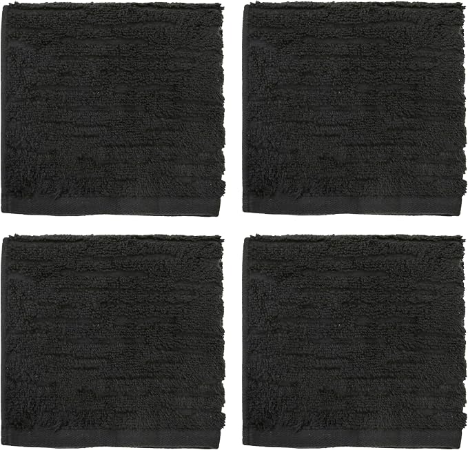 SKL Home CloudSoft 100% Cotton Luxury 4-Piece Washcloth Set, 520 GSM, Ultra - Image 2