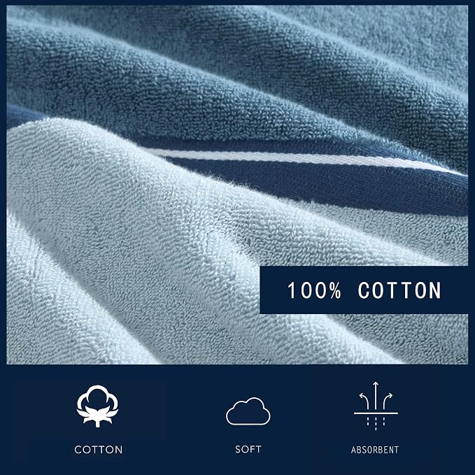 Nautica - Bath Towels, 100% Soft & Absorbent Plush Cotton Towels - Image 3