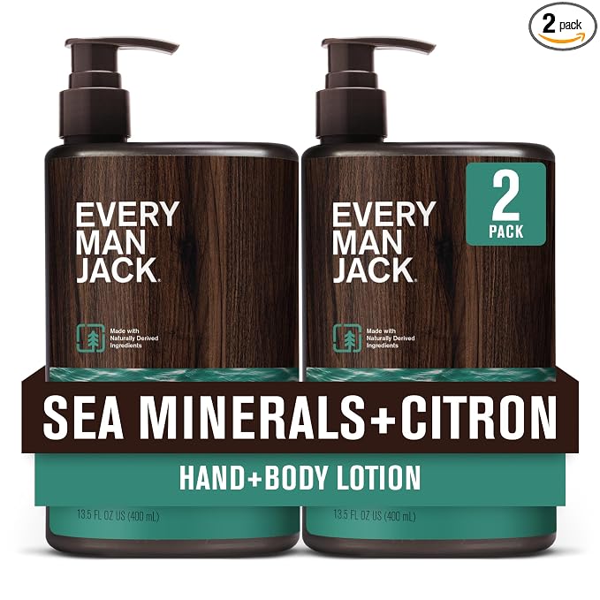 Every Man Jack Mens Sea Minerals + Citron Hand & Body Lotion by EveryManJack