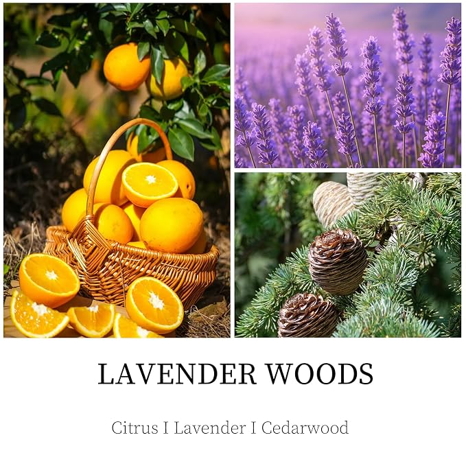 Lavender Woods Candle, 7 oz Scented Candle - Image 3