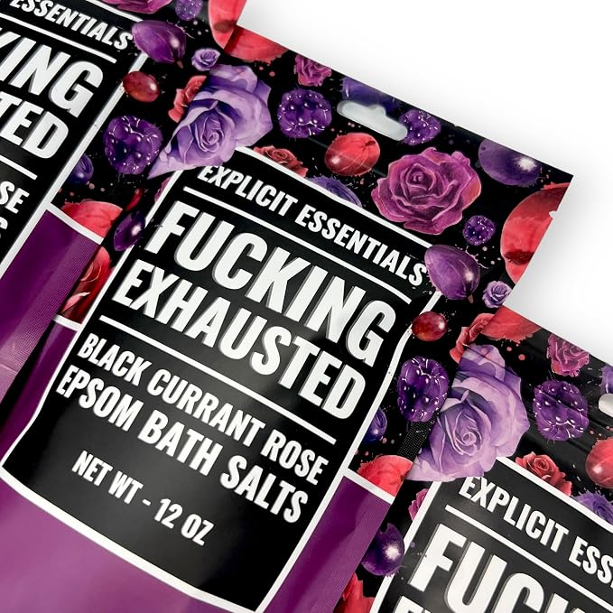 Explicit Essentials Black Currant Rose Epsom Bath Salts, Relaxation Blend - Image 4