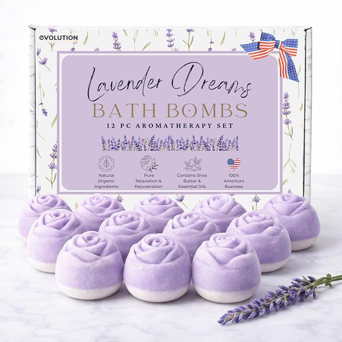 EvolutionUSA Lavender Dreams Bath Bombs by EvolutionUSA