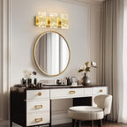 Modern LED Bathroom Light Fixtures Dimmable 3-Light Gold Vanity Light, 5CCT - Image 7