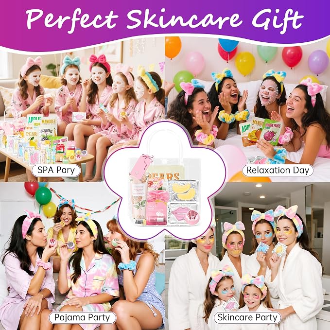 159Pcs Spa Birthday Party Decorations Kit-12 Spa Kits + Birthday - Image 7