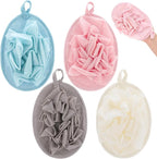 4 PCS Exfoliating Bath Sponges Soft Loofah Shower Scrubber - Image 9