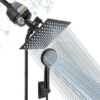 NearMoon Filtered Rain Shower Head, High Pressure 8″Square, and 5 settings by NearMoon