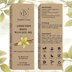 Addiction Body Massage Oil | Vanilla Scent | 100% Natural & Organic Oils | No - Image 8