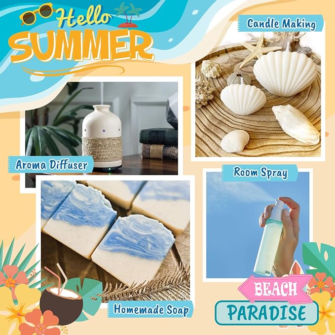 ARVIDSSON Beach Fragrance Oils Set, Summer Essential Oils - Image 6