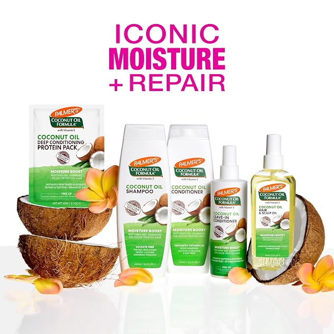Palmer's Coconut Oil Formula Moisture Boost Protein Pack, Hair Treatment - Image 10