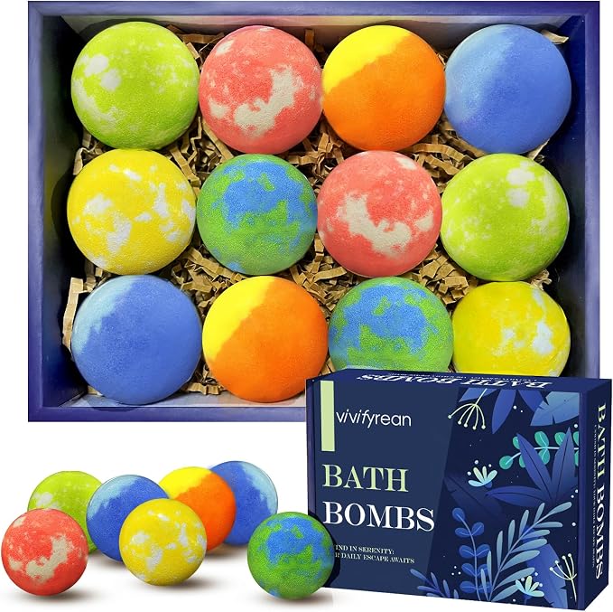 Bath Bombs for Men, Organic Bath Bombs, Anniversary Birthday Gift Set, Natural by Unknown