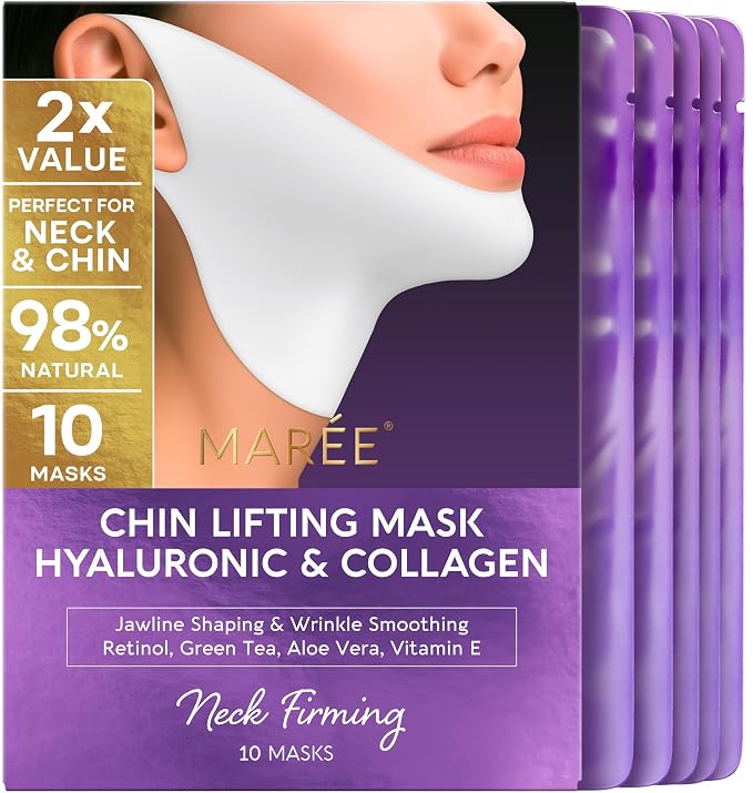 MAREE V Line Lifting Mask with Hyaluronic Acid – Deep Collagen Face Mask by MAREE
