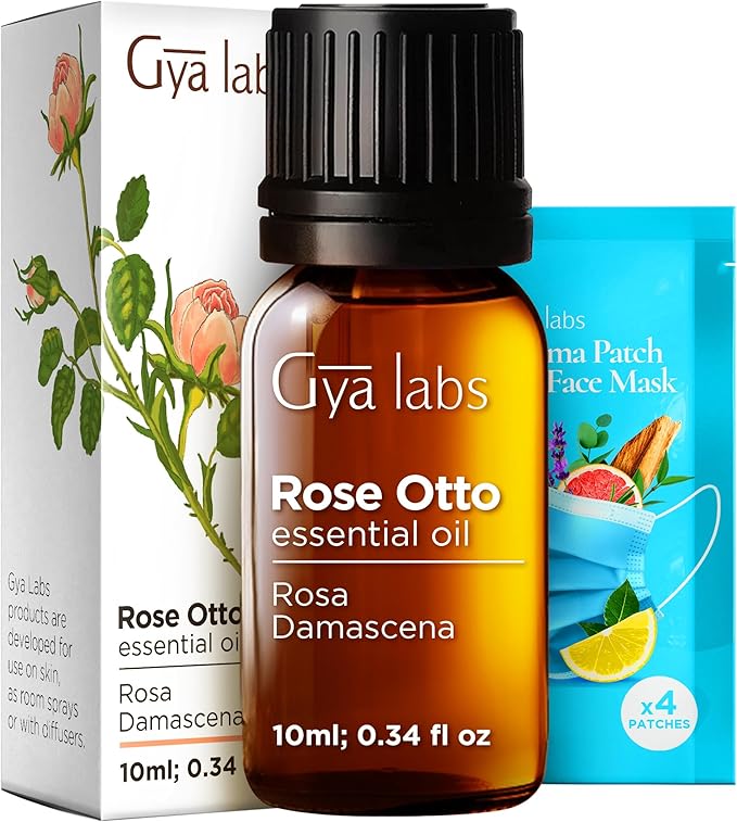 100% Pure Rose Otto Essential Oil by GyaLabs