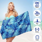 2 Pack Oversized Microfiber Pool Towel, Quick Drying, Super Absorbent - Image 3