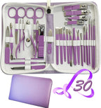 Manicure Set 30 in 1 Nail Clippers Set, Nail Manicure Kit by RedFlow-official