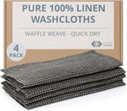 100% Flax Linen Washcloths by THINGSTORIES