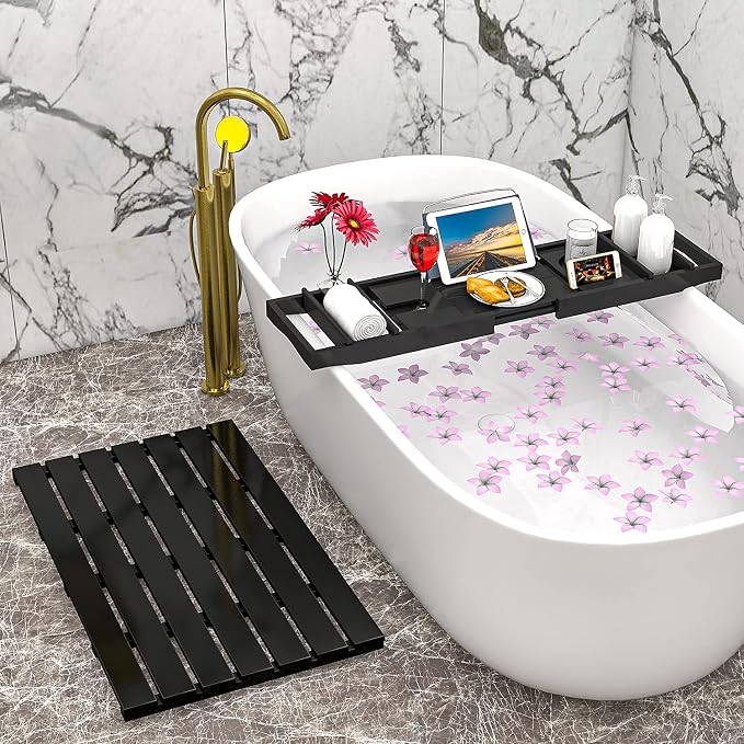 Domax Bathtub Caddy Tray Expandable Bamboo Tub Tray - Image 7
