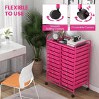 Giantex 20 Drawers Rolling Cart, Mobile Storage Drawer Cart, Classroom Organizer - Image 8