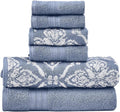 Modern Threads Amaris 6-Piece Reversible Yarn Dyed Jacquard Towel Set by ModernThreads