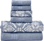 Modern Threads Amaris 6-Piece Reversible Yarn Dyed Jacquard Towel Set by ModernThreads