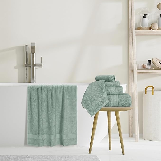 GLAMBURG Ultra Soft 8-Piece Towel Set - Image 5