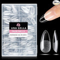 UNA GELLA Almond Nail Tips 216pcs Medium Almond Press on Nails Pre-shape Gel by UNAGELLA