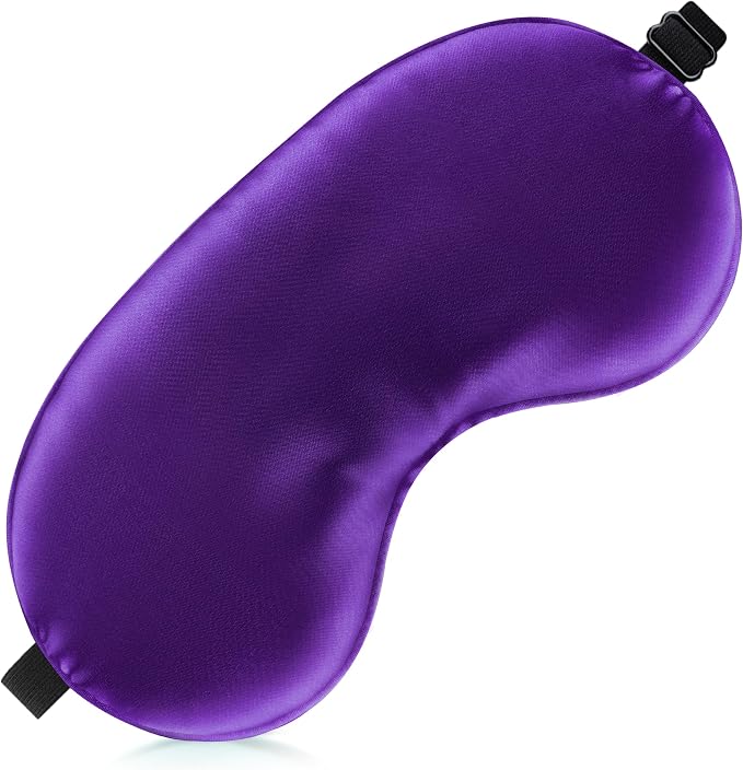 Sleep Mask Silk Eye Mask for Men Sleeping Mask, Adjustable Elastic Strap for by Unknown