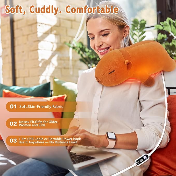 Electric Heating Pad for Cramps & Menstrual Pain Relief, USB Powered Portable - Image 8