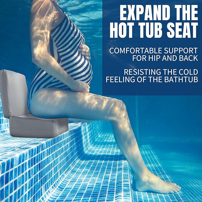 MABOZOO Foldable Hot Tub Booster Seat, Adjuatable 2 Heights Extra Thick Hot Tub - Image 5