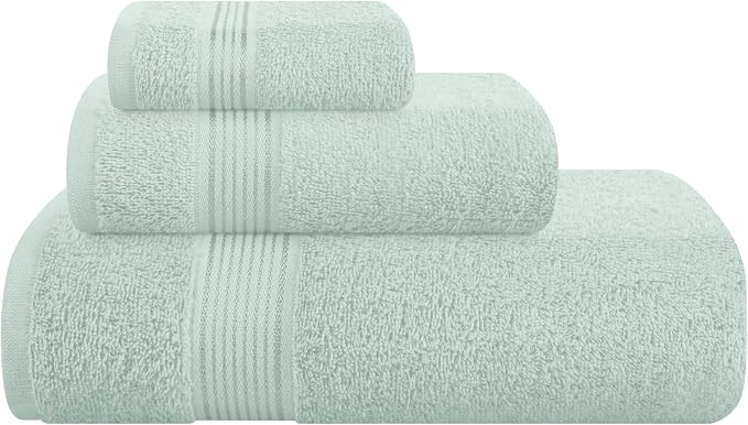 Belizzi Home Ultra Soft 3 Pack Cotton Towel Set, Contains a Bath Towel 28x55 by Unknown