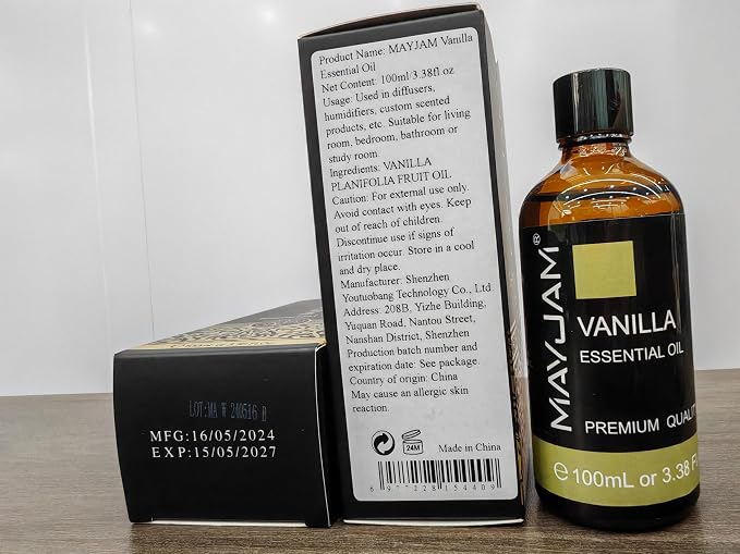MAYJAM Vanilla Essential Oil 100ML, Pure Essential Oils - Image 8
