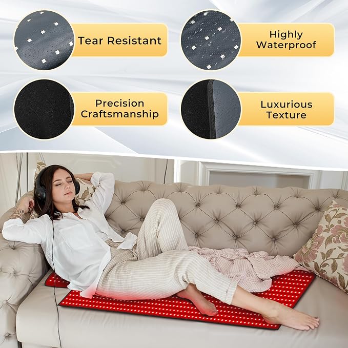 LITDUCK Body Red Light Therapy Mat, Eligible Red Light Therapy Blanket - Image 7